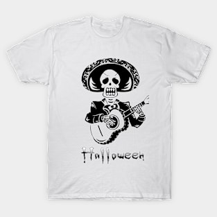 Halloween singing Skeleton T-Shirt